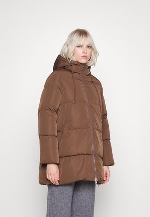 OBJLOUISE NEW DOWN JACKET - Dunfrakker - dark earth