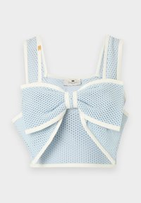 Elisabetta Franchi Topp - sky blue/avorio