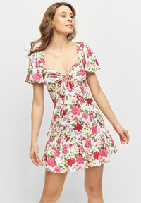 Laurella MELISSA FLOWERS - Rochie de zi - beige
