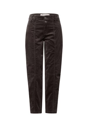 Street One, CASUAL-FIT BARREL-LEG CORDUROY PANTS - Pantalon classique - black coffee