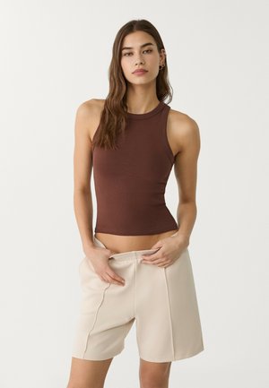 BERMUDA - Pantalon de survêtement - stone