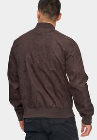 INDICODE JEANS WAYNE - Kunstlederjacke - dark brown