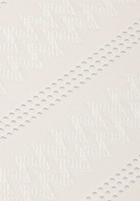 Textured fabric in soft white, featuring raised patterns of diagonal lines and small dots for added visual interest and tactile detail.