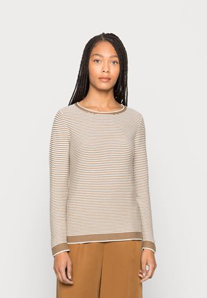 NEW OTTOMAN - Pullover - offwhite/brown ottoman