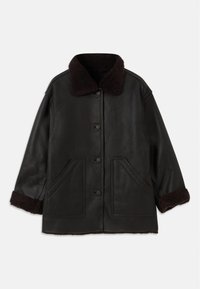Leren jas - marron fonce