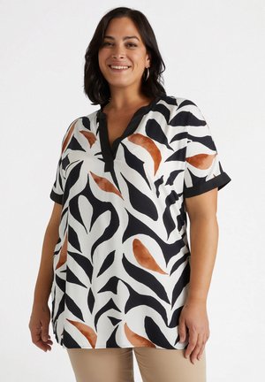 STAMPA FOLIAGE - Blouse - nero