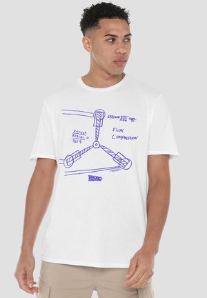 Universal Studios, BACK TO THE FUTURE THE IN FLUX - Print T-shirt - white