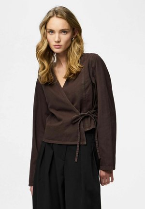 Pieces Bluse - hot fudge