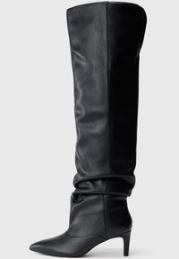 STASSI - Kozačky nad kolena - black paris