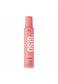 Roze aerosolbus met een cilindrische vorm, gelabeld "OSIS+ Air Whip," met witte tekst en een spuitdop bovenop. Capaciteit van 200 ml.