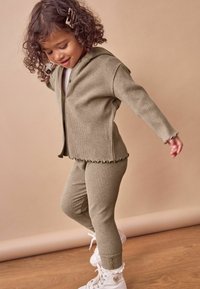 Next LONG SLEEVE BUTTON-UP AND SET - Cardigan - tan brown