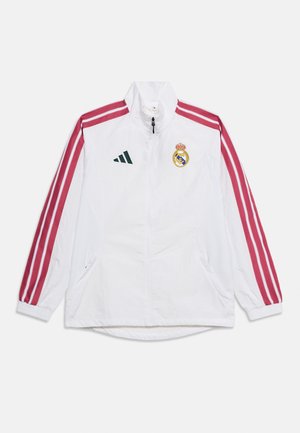 adidas Performance, REAL MADRID HOME ANTHEM JACKET UNISEX - Ρούχα για κλαμπ - white