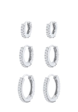 3 PACK BASIC - Earrings - silberfarben