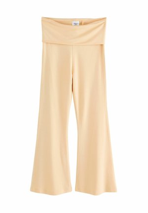 REGULAR FIT - FLARE - Püksid - yellow