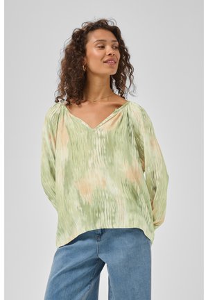 Cream CRCASSIA - Pusero - green watercolor
