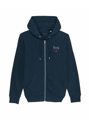 Mira Paris LOVE EMBROIDERY - Sweatjacke - dark blue