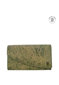 ANUSCHKA HANDPAINTED - Clutch - tooled jade