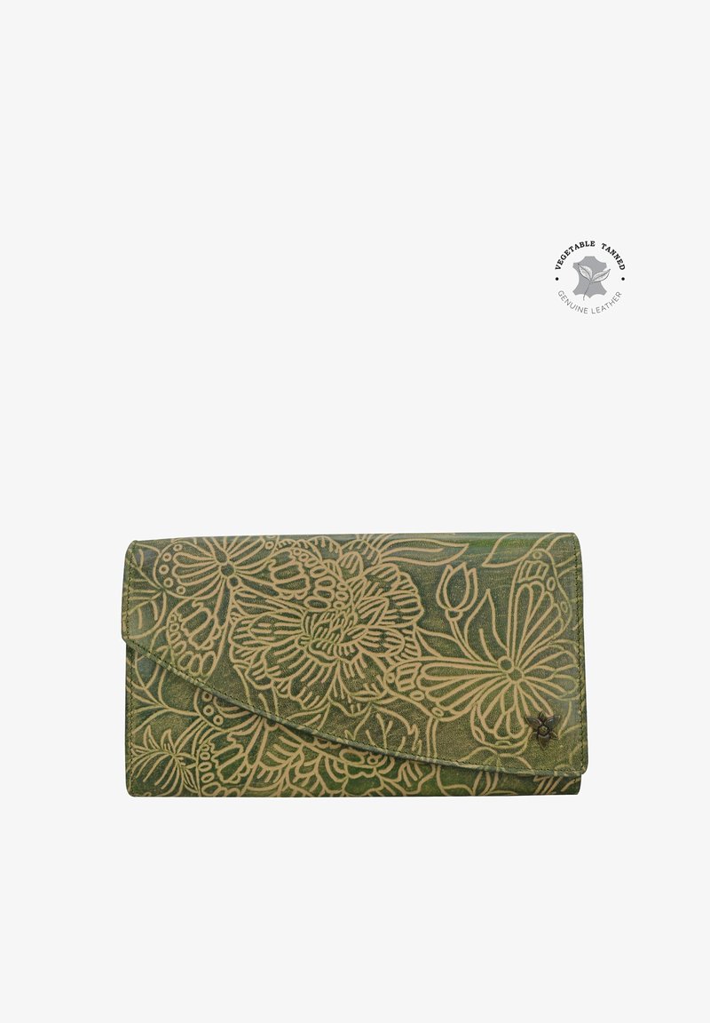 ANUSCHKA HANDPAINTED - Clutch - tooled jade