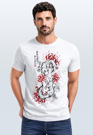 Neverless, Print T-shirt - weiß