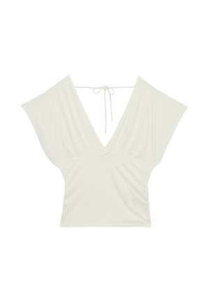 Koton, V NECK BLOUSE. - Blusa - beige