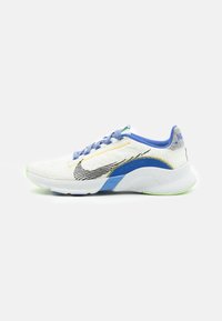 W NIKE SUPERREP GO 3 FLYKNIT - Sapatilha de treino - sail/black/medium blue/ghost green/tour yellow/white