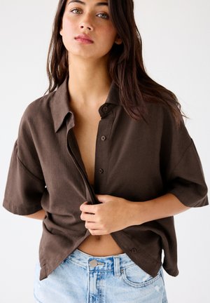 PULL&BEAR Chemisier - brown