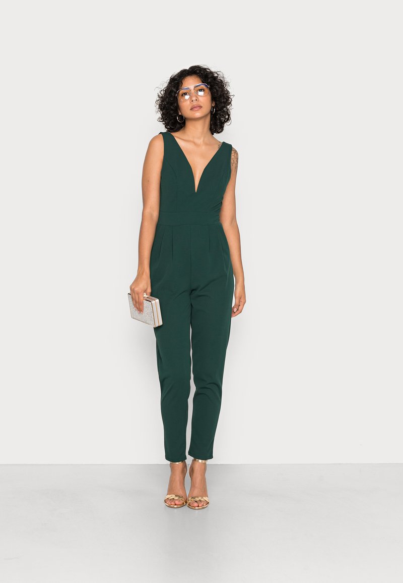 WAL G. V NECK - Jumpsuit - forest green/donkergroen - Zalando.be