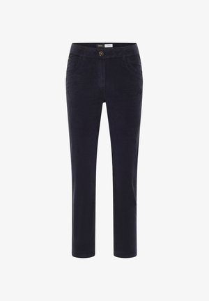 Cecil, MID WAIST SLIM LEG HOSE IM SLIM FIT - Pantalon classique - dark blue corduroy