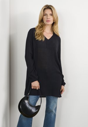 Kaffe KAAMBER V-NECK - Tunika - black deep