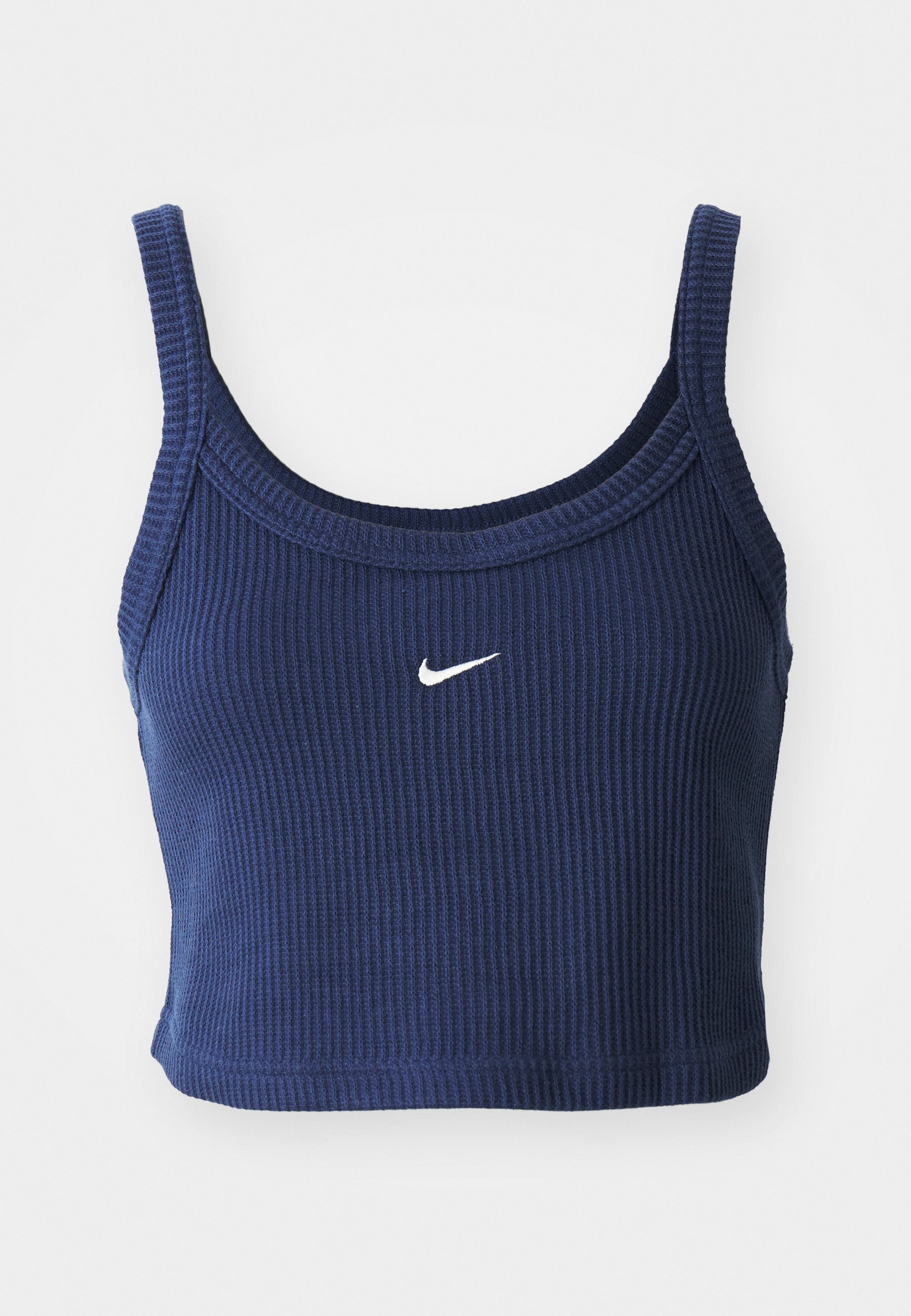 売れ筋商品|||ナイキ Tシャツ レディース トップス CROP TANK - Top - midnight navy/sail Nike Chill Knit Women's Tight Cropped Mini-Rib Tank Top