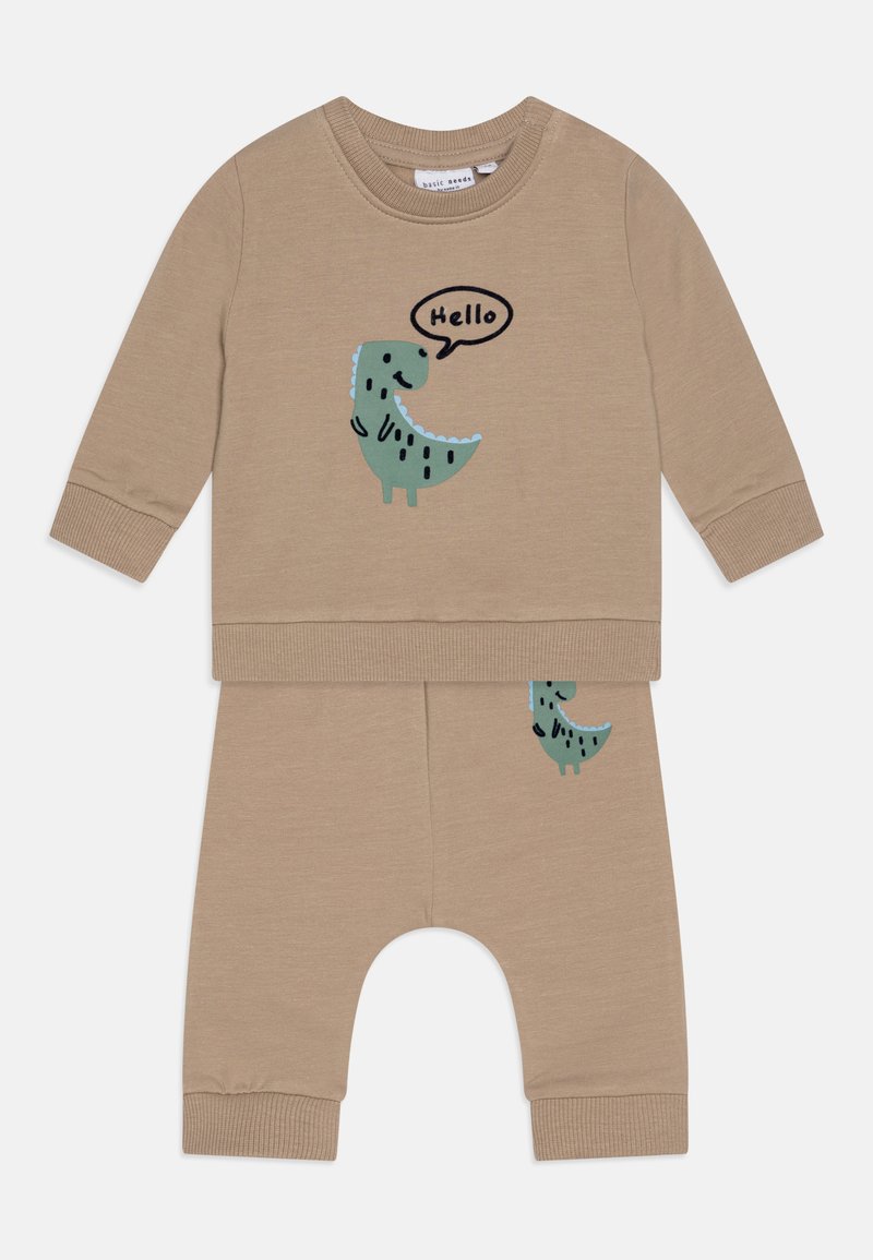 Name it NBMVONNE LONG SLEEVE SET UNISEX - Tuta - taupe