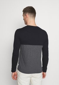 Pier One Camisola de manga comprida - black/mottled dark grey