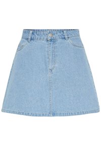 PCABBI A SHAPE SKIRT - Jeansskjørt - light blue denim