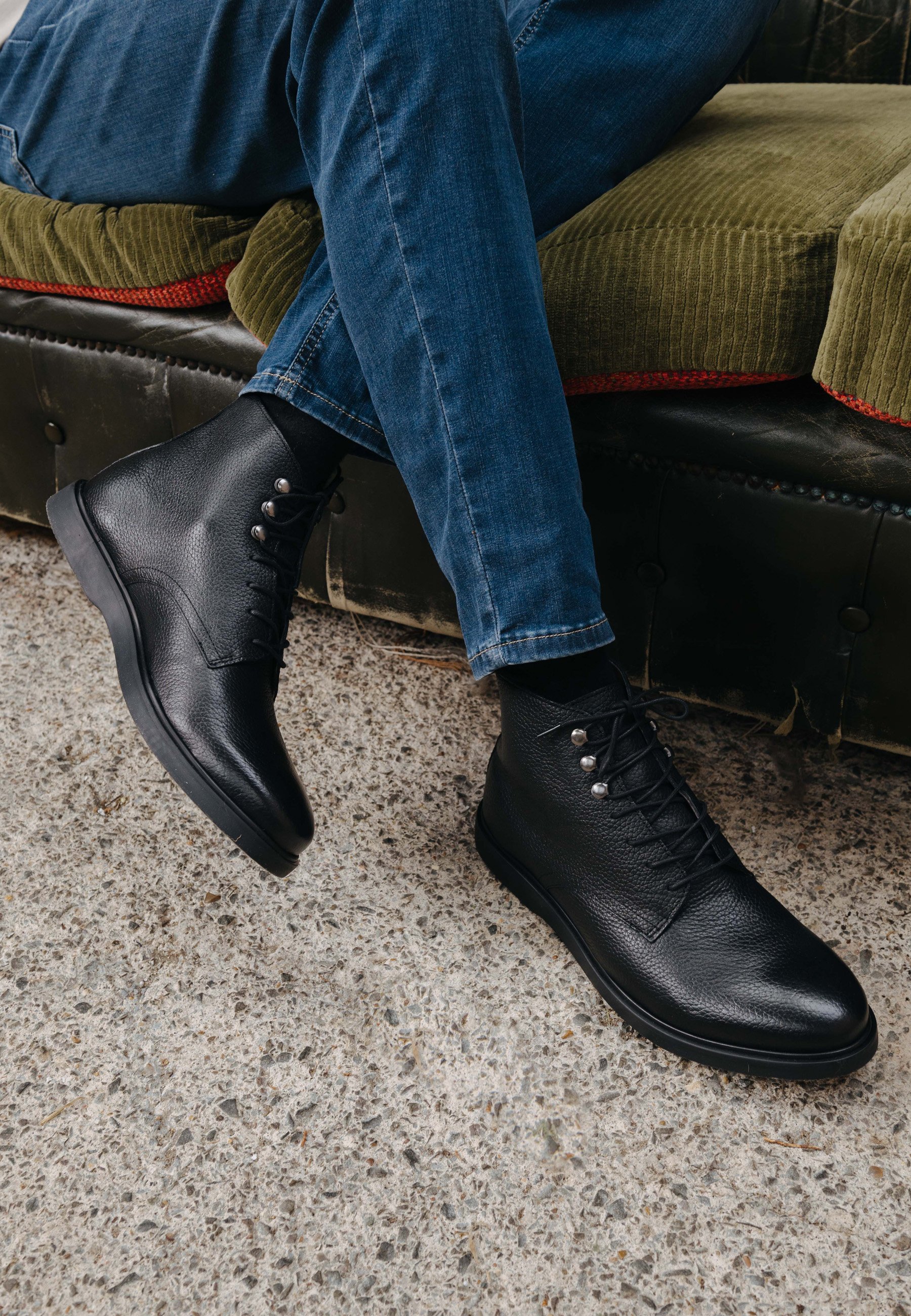 Hudson London HOLBROOK Lace-up ankle boots black/metallic