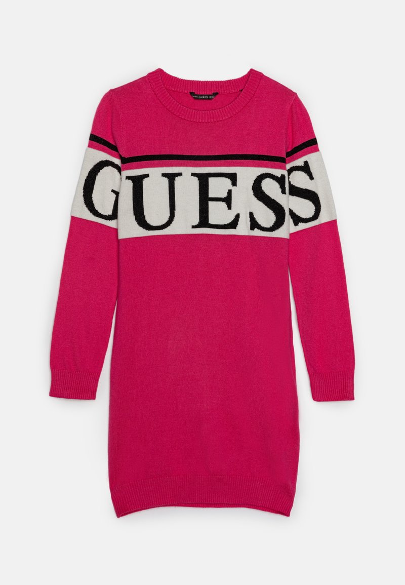 Guess JUNIOR DRESS Strickkleid sateen fuchsia/pink Zalando.ch