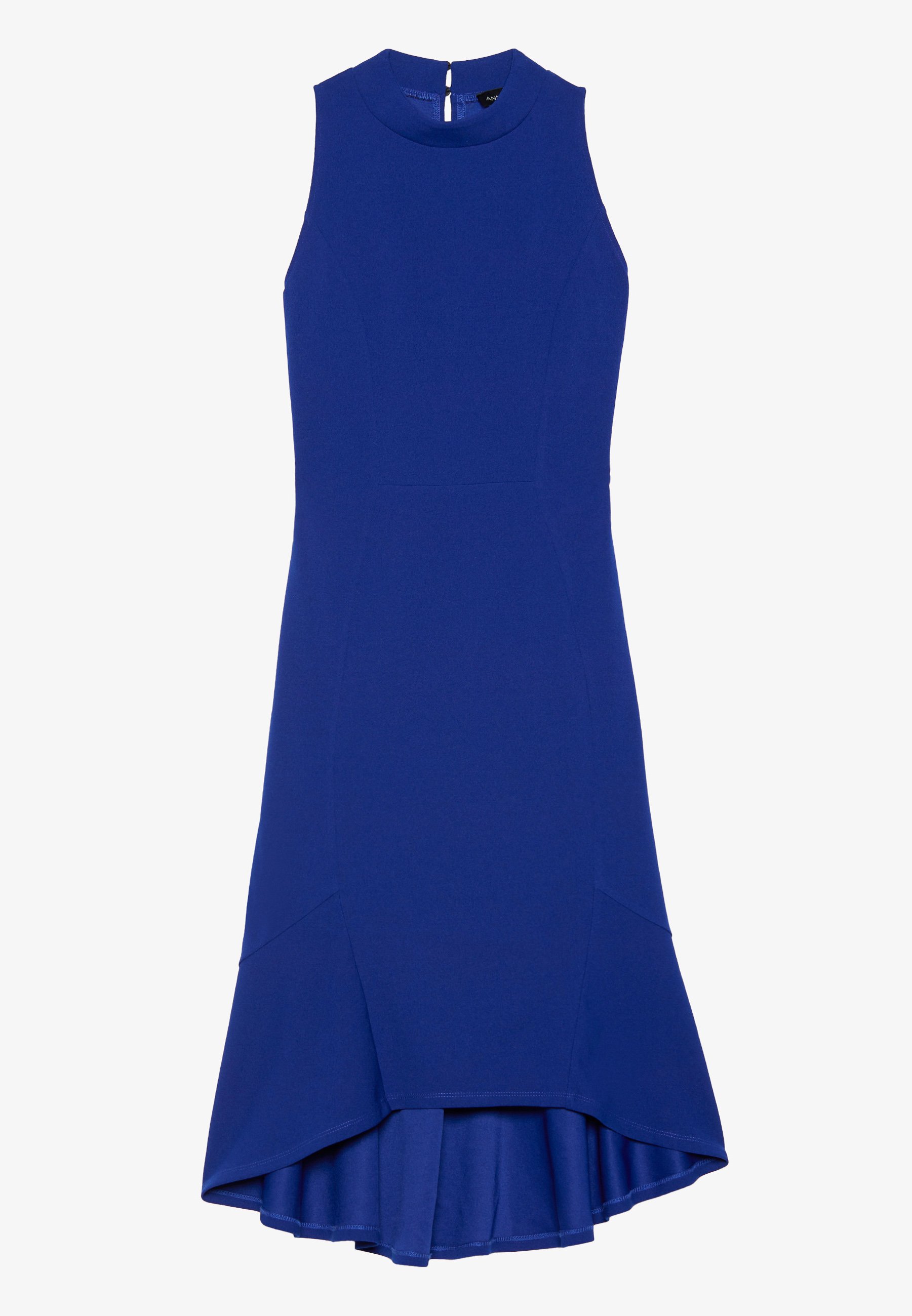 Blue knit dress