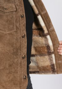 Freaky Nation FORT GREELY - Leren jas - camel