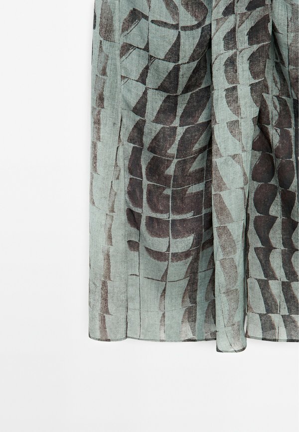 PRINTED MIDI WITH GATHERED DETAIL - A-line skirt3