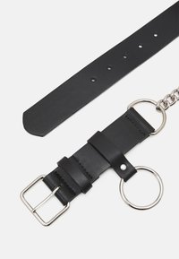 Urban Classics CHAIN IMITATION BELT UNISEX - Bälte - black/silver-coloured