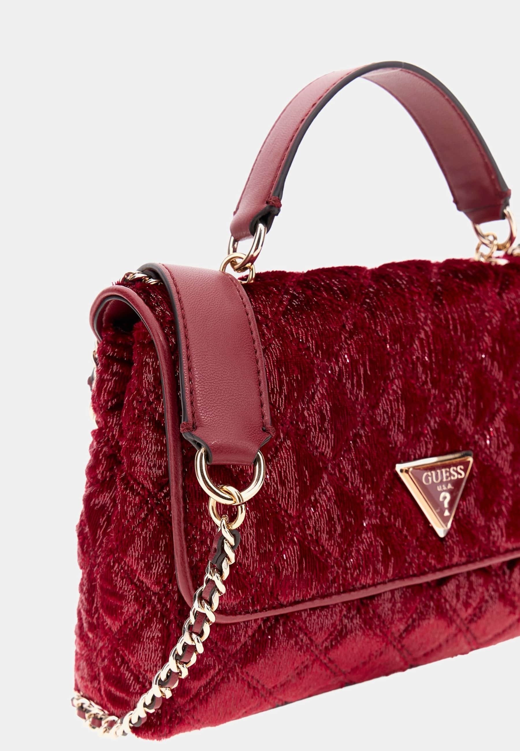 【レッド(RED)】GUESS ショルダーバッグ (W)GIULLY Ii Convertible Flap GIULLY Ii 2 Compartment Convertible Flap ショルダーバッグ | GUESS