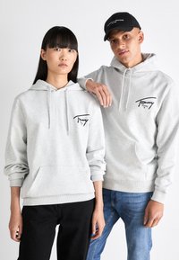 Tommy Jeans ENTRY GRAPHIC HOODIE UNISEX - Sportska majica - silver grey