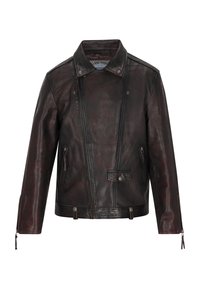 Bőrdzseki - dark brown