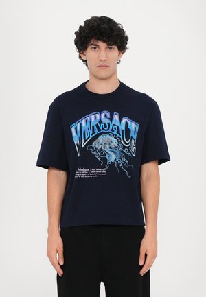 MEDUSA VARSITY PRINT - T-shirt imprimé - navy blue