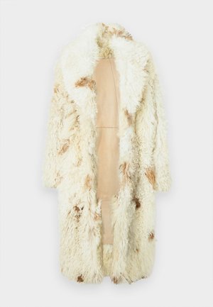 LONG HAIR COAT - Χειμωνιάτικο παλτό - pebble