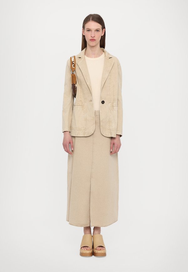 ESTASI - Maxi skirt - beige4