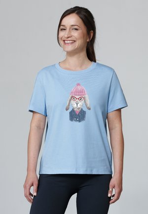 HASE - T-shirt print - blue soul