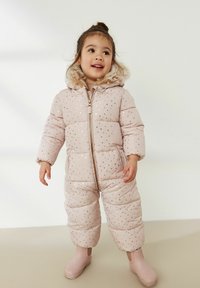 Next - SHOWER RESISTANT FOIL SPOT PRINTED SNOWSUIT - Skafander - pink Minijatura 1