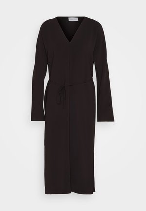 Calvin Klein, STRUCTURE V NECK DRESS - Hverdagskjole - black