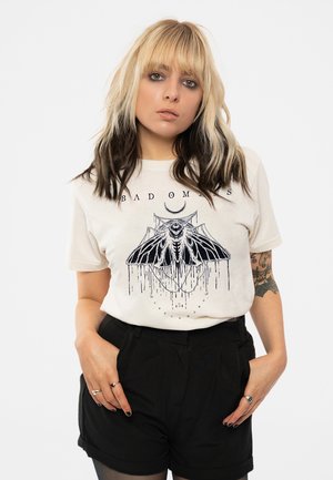 Paradiso Clothing BAD OMENS BAND LOGO MOTH - Print T-shirt - natural