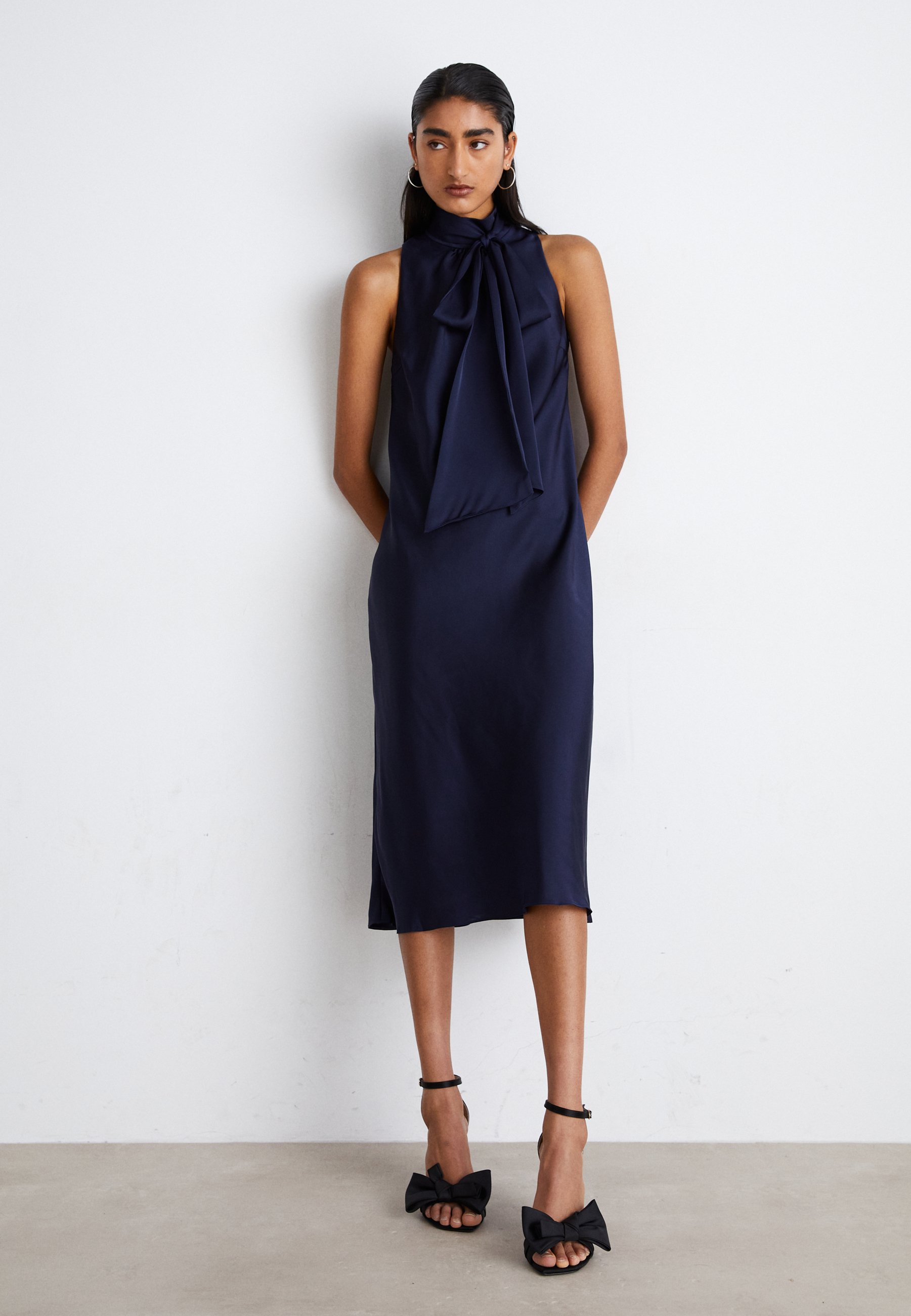 a line midi dress A-Line Textured Multi-Stitch Midi Dress